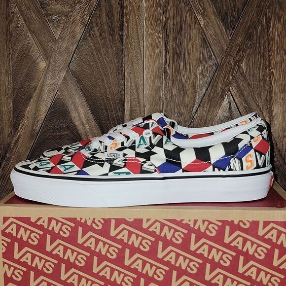 New VANS UA Era Checker Cube Multi / True White Mens 9 - Picture 11 of 11